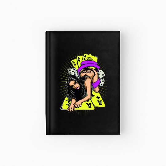 Sexy Girl Game Card Hardcover Journal