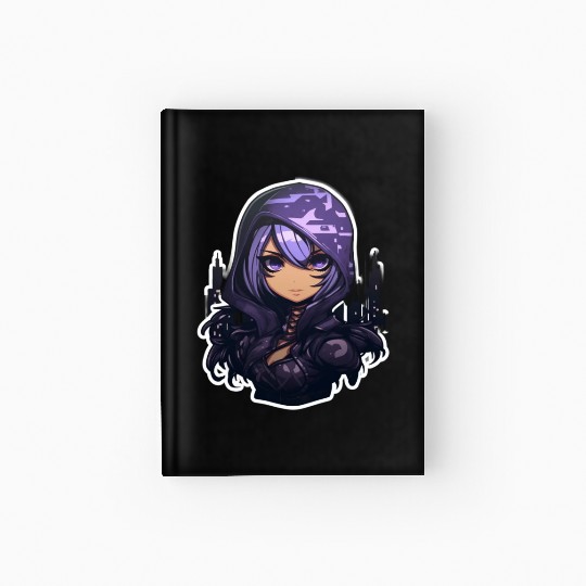 Cartoon Assassin Camouflage Hardcover Journal