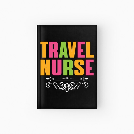 Travel Nurse Outfit Registered Nurse Hardcover Journal