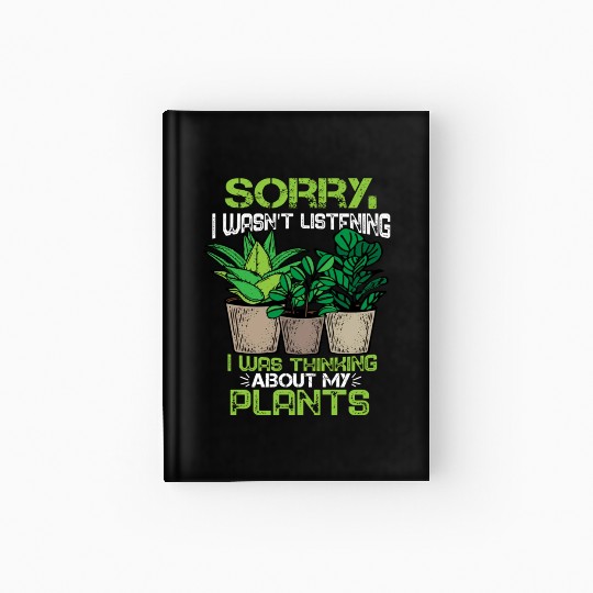 Plant Lover Florist Gift Women Gardening Plants Hardcover Journal