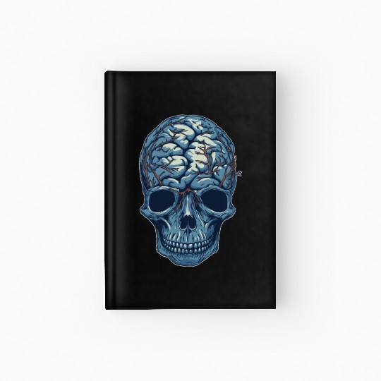 Psychology Psychologist Skull Hardcover Journal