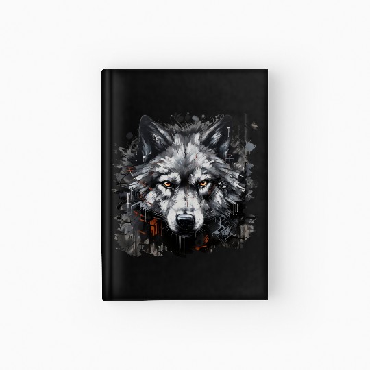 The Lone Wolf. Urban Hunter, Graffiti Style. Hardcover Journal