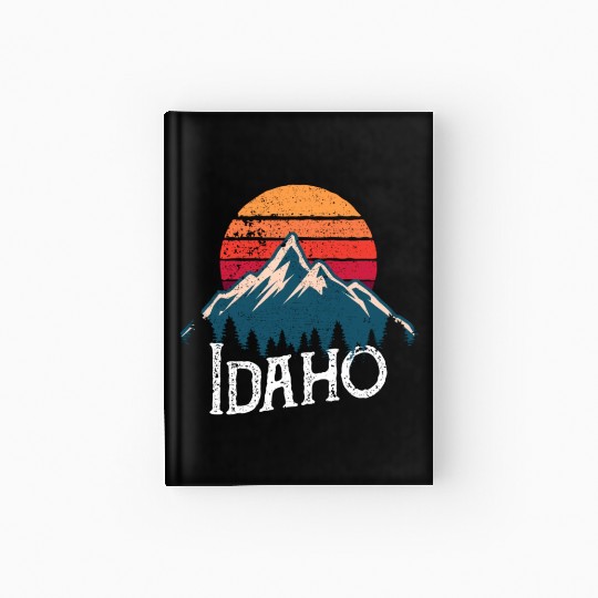 Idaho Id Moains Outdoor Wildness Hardcover Journal