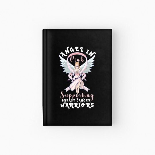 Breast cancer Awareness Support Survivors Pink Hardcover Journal