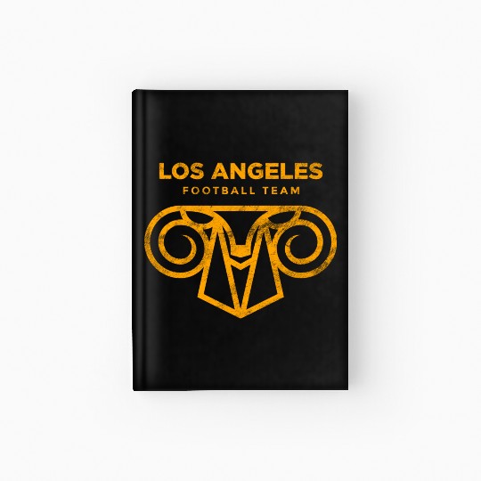 Cool Modern Rams Logo Los Angeles Sunday Football Hardcover Journal