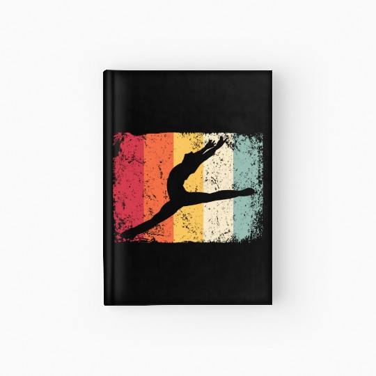 Ballet Dancer Vintage Man Ballerino Hardcover Journal
