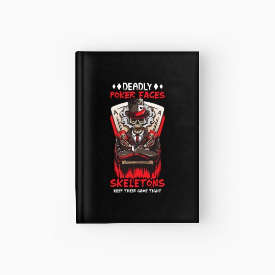 Poker Casino Poker Player Gambling Roulette Hardcover Journal