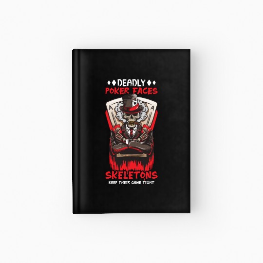 Poker Casino Poker Player Gambling Roulette Hardcover Journal