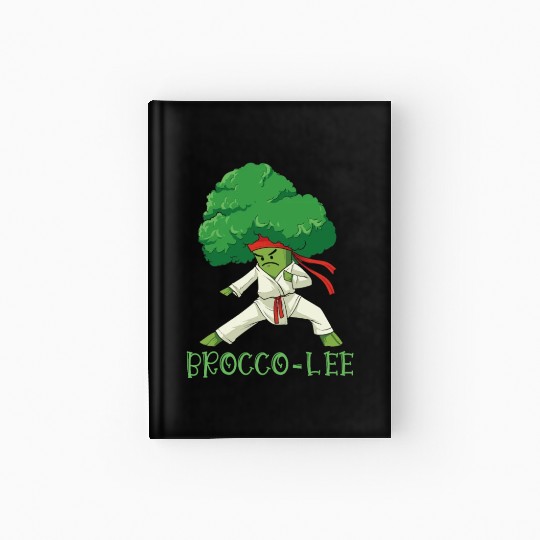 Broccoli Martial Arts Karate MMA Boxing Kicks Hardcover Journal