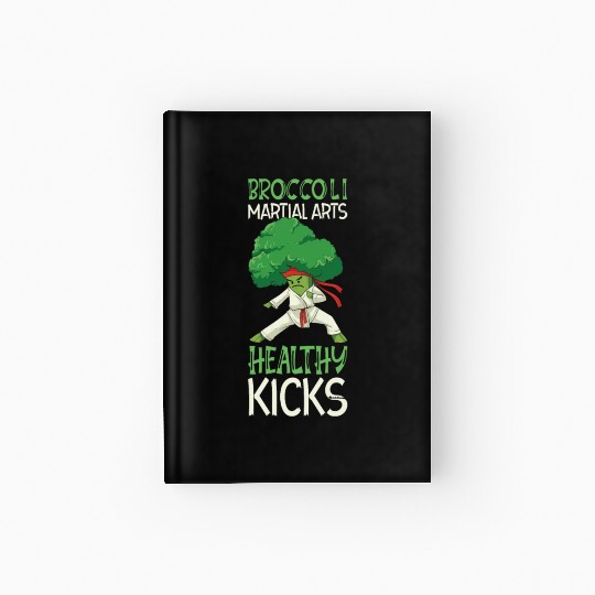 Broccoli Martial Arts Karate MMA Boxing Kicks Hardcover Journal