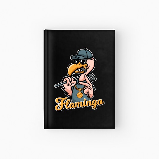 Flamingo Golf Hardcover Journal