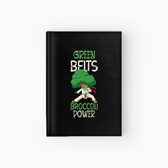 Broccoli Martial Arts Karate MMA Boxing Kicks Hardcover Journal