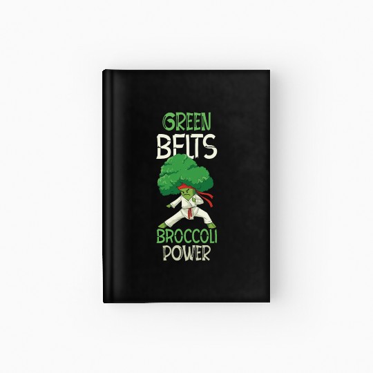 Broccoli Martial Arts Karate MMA Boxing Kicks Hardcover Journal