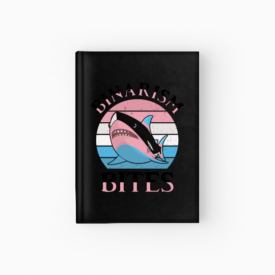 Shark Lover Transgender Pride Flag Trans LGBT Hardcover Journal