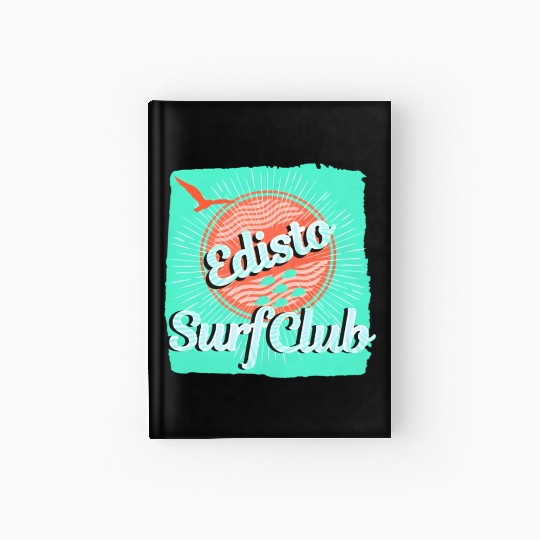 Edisto Beach South Carolina Family Vacation Surfer Hardcover Journal