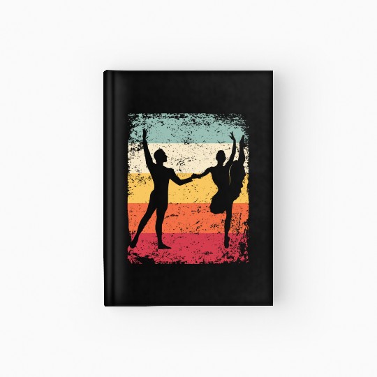 Ballet Dance Couple Vintage Ballerina Hardcover Journal