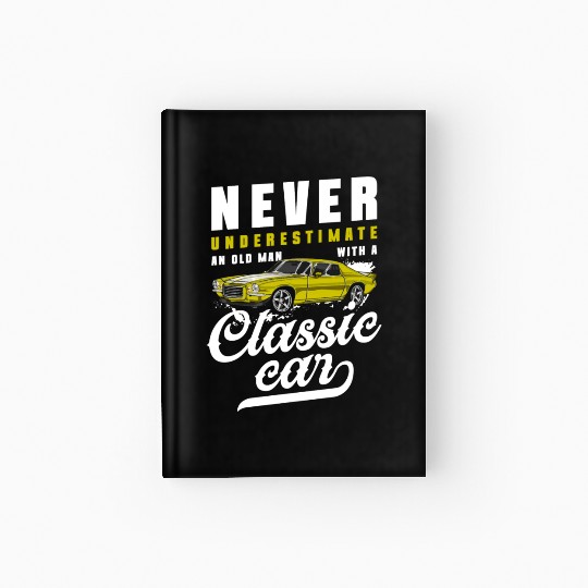 Classic Car Classic Old School Hardcover Journal