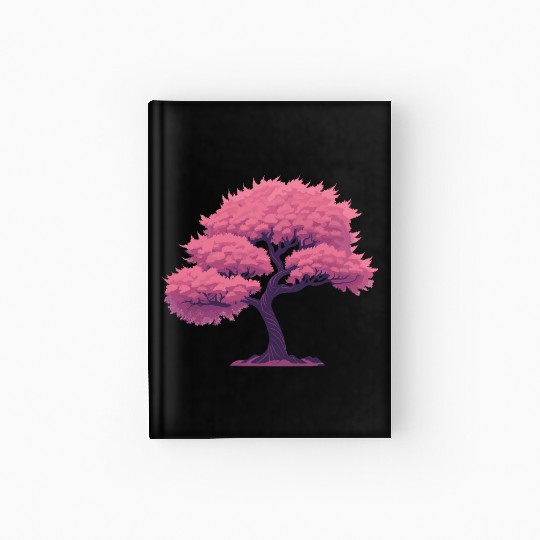Blooming Sakura tree Hardcover Journal
