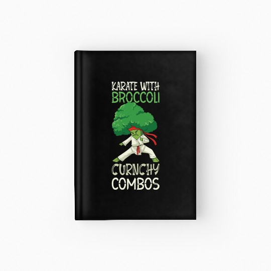 Broccoli Martial Arts Karate MMA Boxing Kicks Hardcover Journal