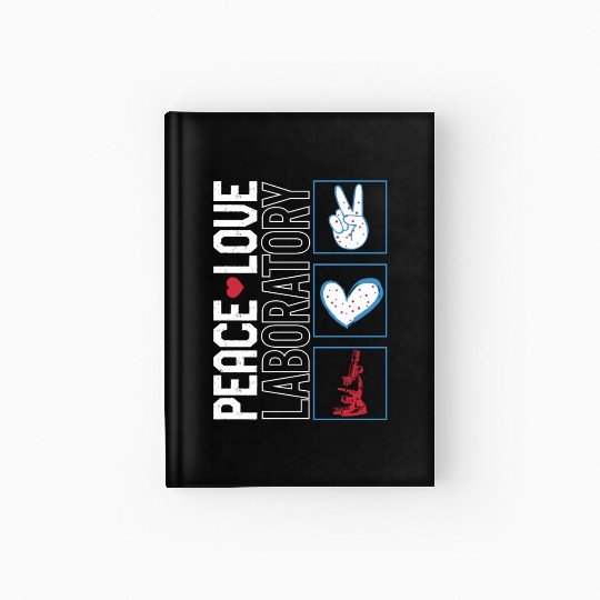 Science Hardcover Journal, Peace Love Laboratory Hardcover Journal,
