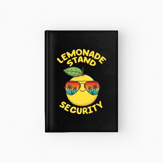 Lemonade Stand Security Cute Lemon Summer Hardcover Journal