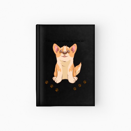 my cute dog Hardcover Journal
