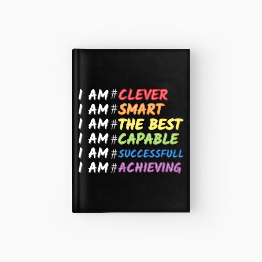 Daily Motivational Affirmation Self Love Quote Hardcover Journal