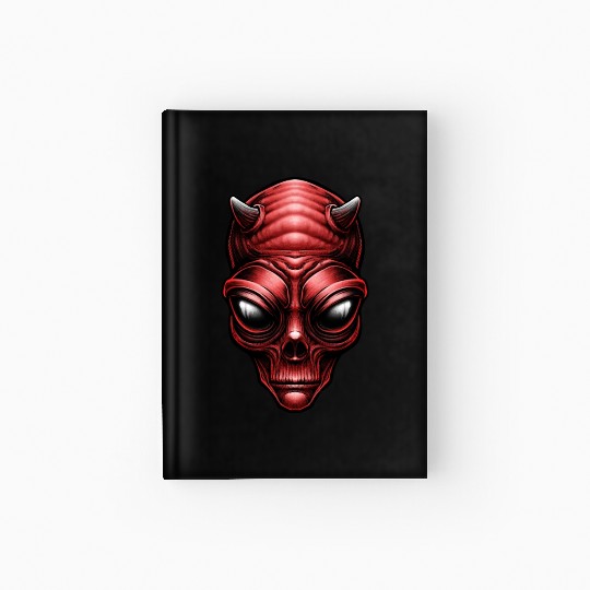 Alien Red Devil Hardcover Journal