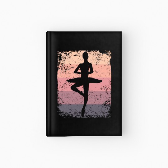 Ballet Dancer Vintage Woman Ballerina Hardcover Journal