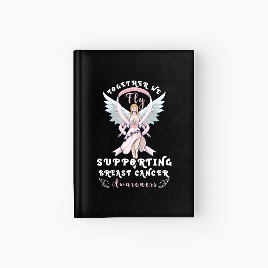 Breast cancer Awareness Support Survivors Pink Hardcover Journal