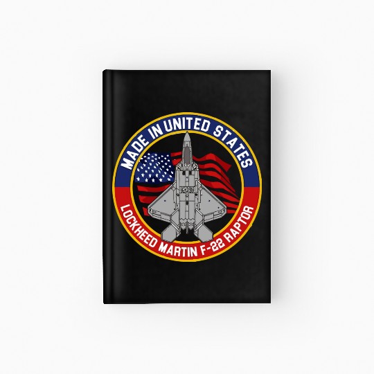 F 22 Raptor Made in USA Hardcover Journal