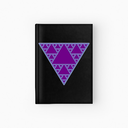 90s Triangle of Teal and Purple Hardcover Journal