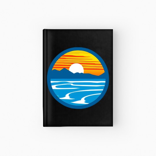 Sunset Graphic Hardcover Journal design