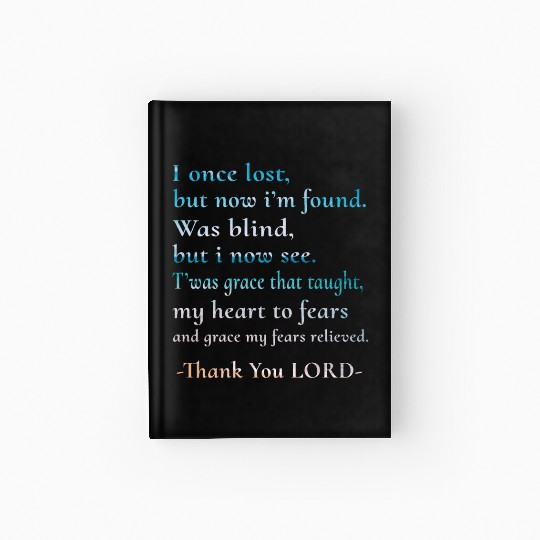 Thank you Lord gratitude thankful blessings Hardcover Journal