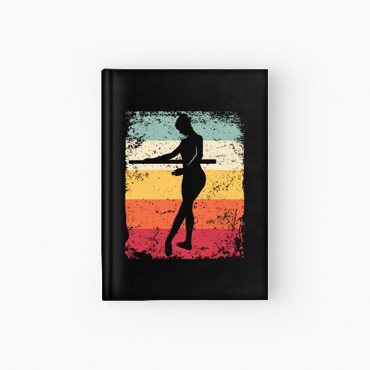 Ballet Dancer Vintage Woman Ballerina Hardcover Journal