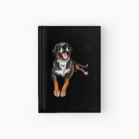 Cute Bernese Mountain Dog Hardcover Journal