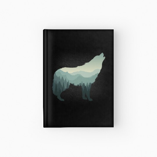 Lone Wolf Survives The Mountain Hardcover Journal