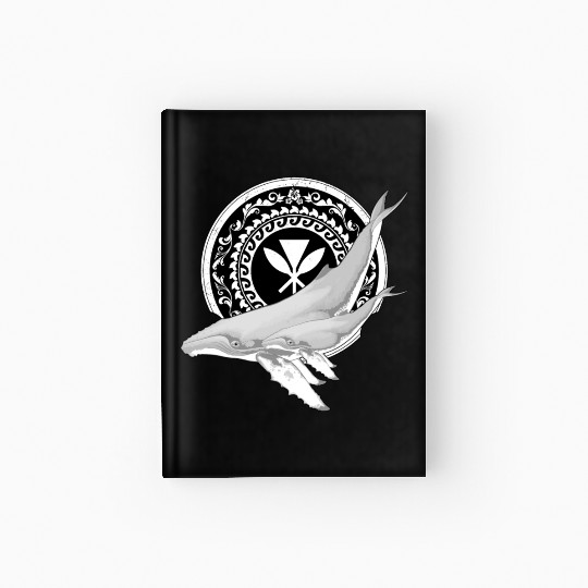 Kanaka Maoli humpback whale Hardcover Journal