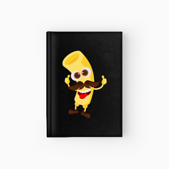 Funny Pasta Macaroni Hardcover Journal