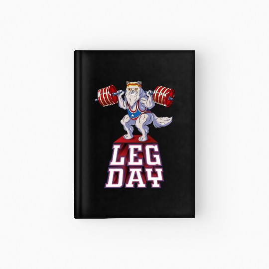 Leg Day Persian Weight Lifting Squat Gym Hardcover Journal