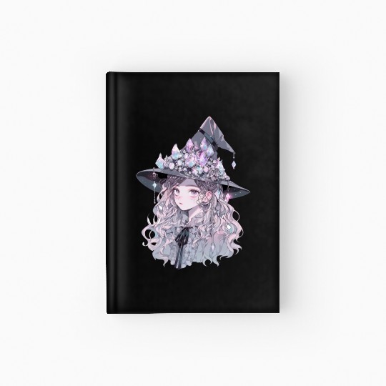 Pastel Goth Crystal Witch Hardcover Journal