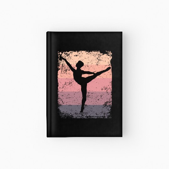 Ballet Dancer Vintage Man Ballerino Hardcover Journal