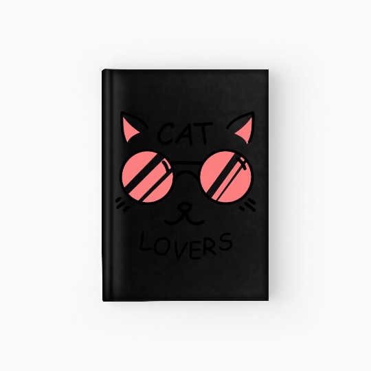Cat lovers Hardcover Journal