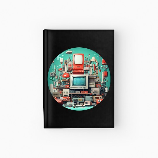Retro Gaming Magic: Unleash the 8-Bit Nostalgia! Hardcover Journal
