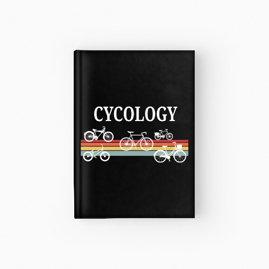 Cycology Funny Psychology Cyclist Bike Pun Hardcover Journal