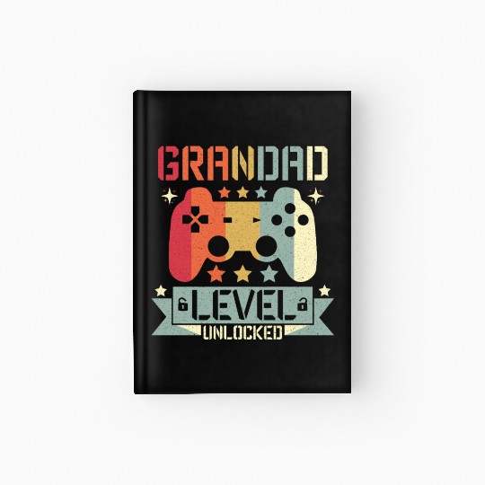 GRANDAD LEVEL UNLOCKED Hardcover Journal