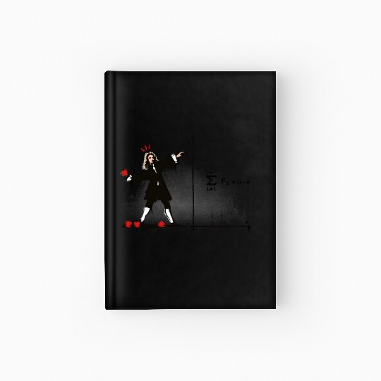 Newton Bombs Funny Physics Science Banksy Street Hardcover Journal