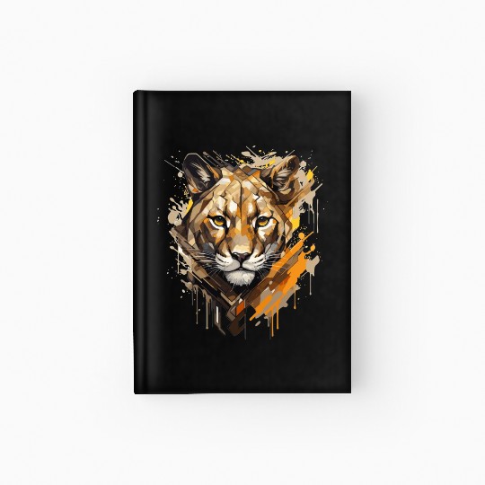 Graffiti Style Mountain Lion | Mountain Lion Lover Hardcover Journal