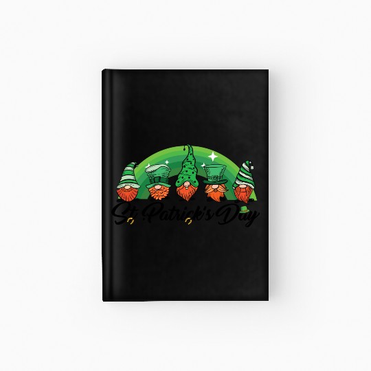 Saint Patrick s Day Horseshoe Clover Shamrock Hardcover Journal