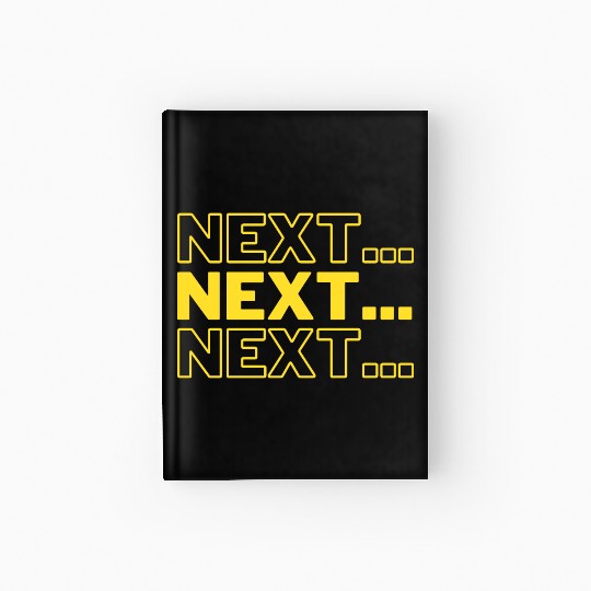 Yellow Next mysterious fun Hardcover Journal